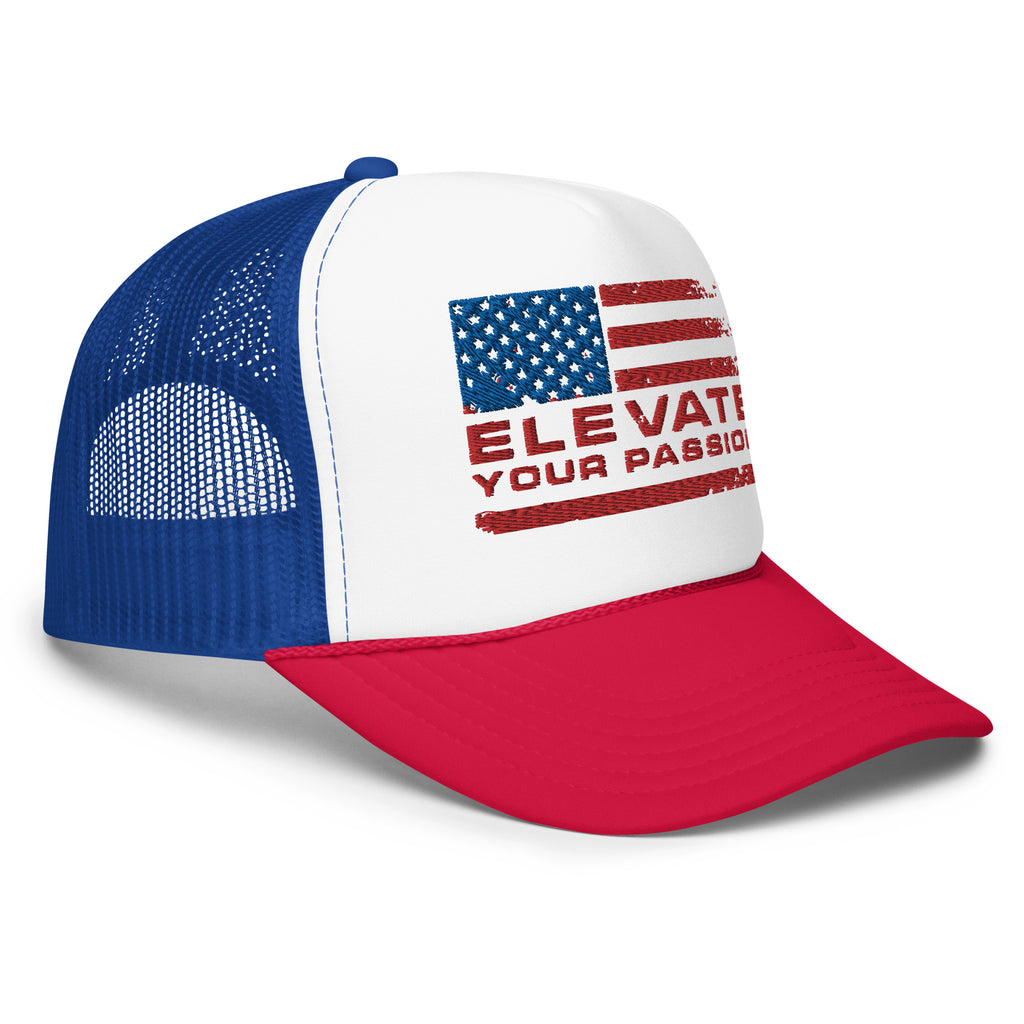 Foam trucker hat-Elevate Your Passion America | Be Proud Of Your Country