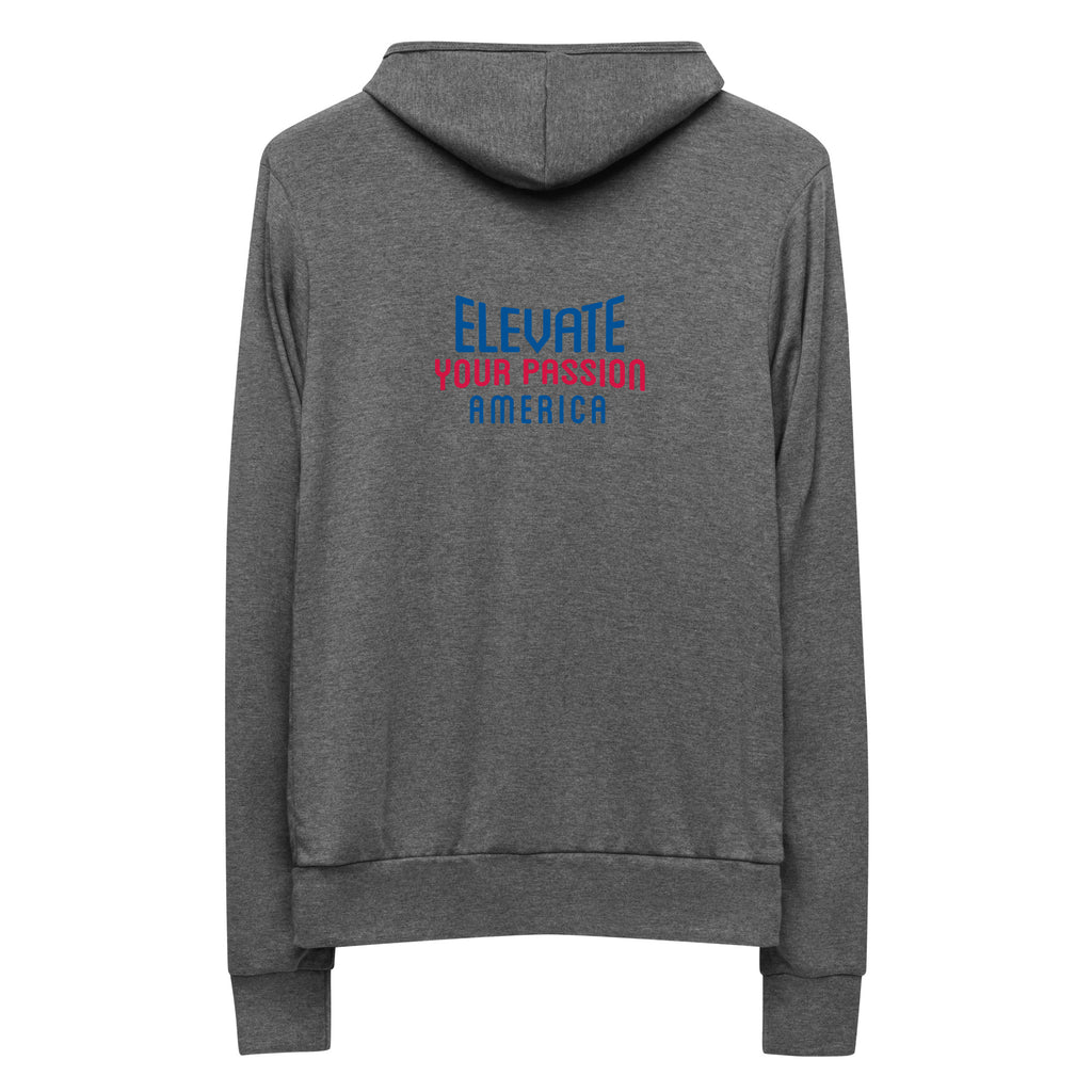Unisex zip hoodie-Elevate Your Passion America | Be Proud Of Your Country