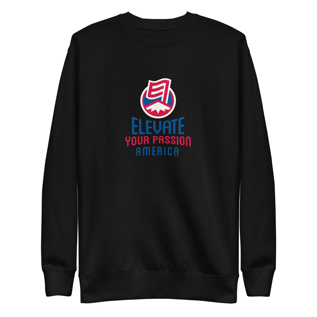 Unisex Premium Sweatshirt-Elevate Your Passion America | Be Proud Of Your Country