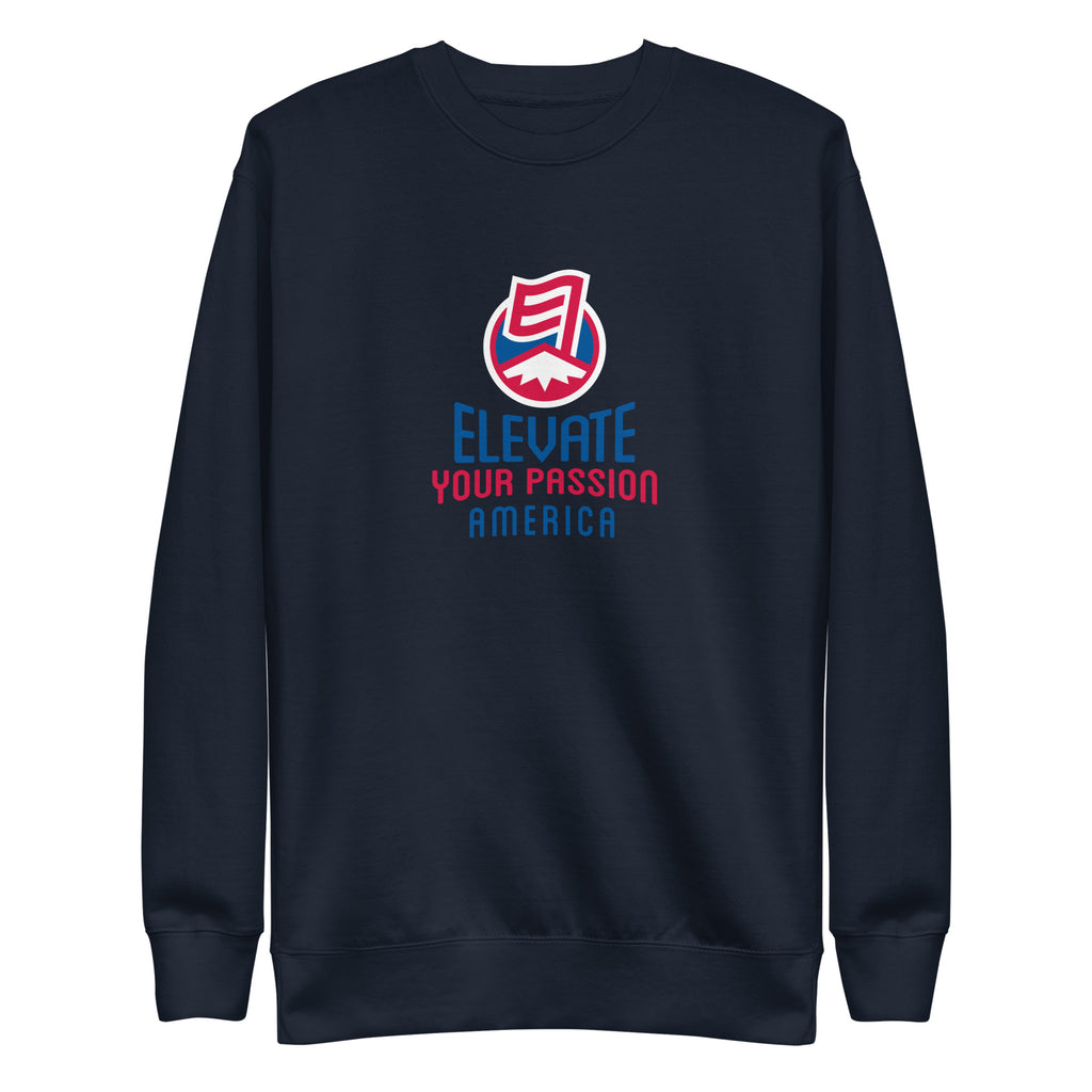 Unisex Premium Sweatshirt-Elevate Your Passion America | Be Proud Of Your Country