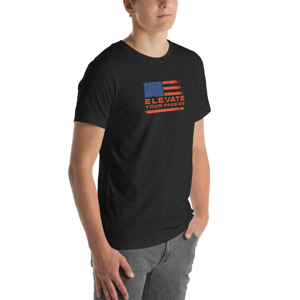 Unisex t-shirt-Elevate Your Passion America | Be Proud Of Your Country