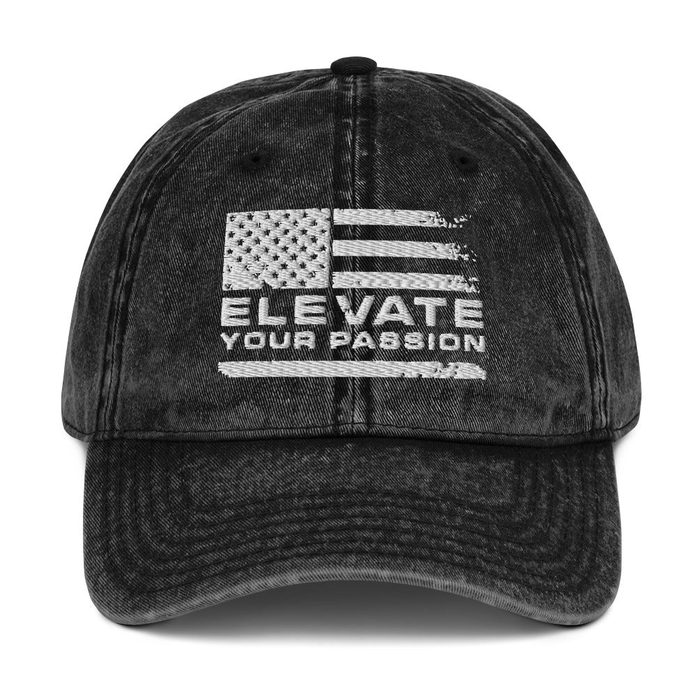 Vintage Cotton Twill Cap-Elevate Your Passion America | Be Proud Of Your Country