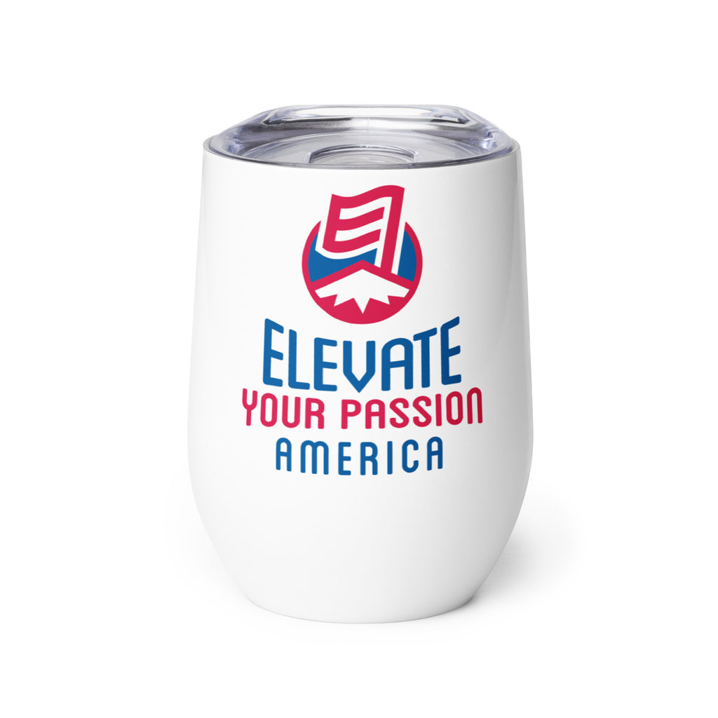 Wine tumbler-Elevate Your Passion America | Be Proud Of Your Country