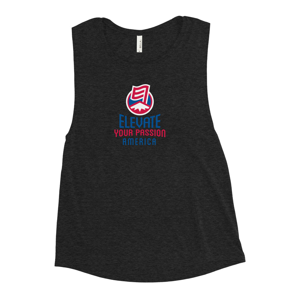 Ladies’ Muscle Tank-Elevate Your Passion America | Be Proud Of Your Country