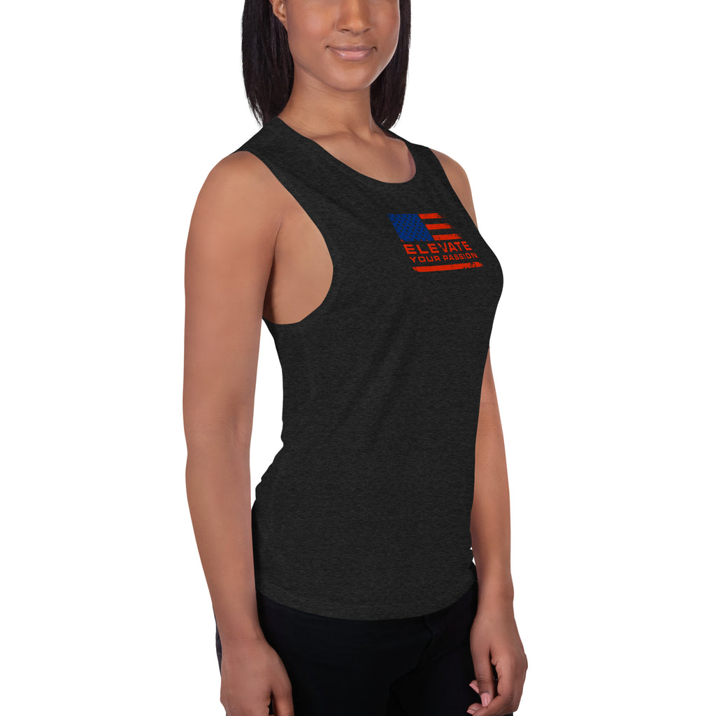 Ladies’ Muscle Tank-Elevate Your Passion America | Be Proud Of Your Country